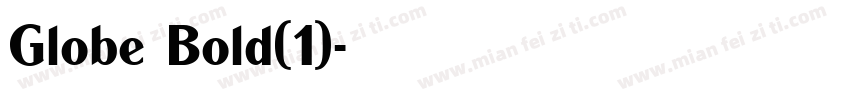 Globe Bold(1)字体转换